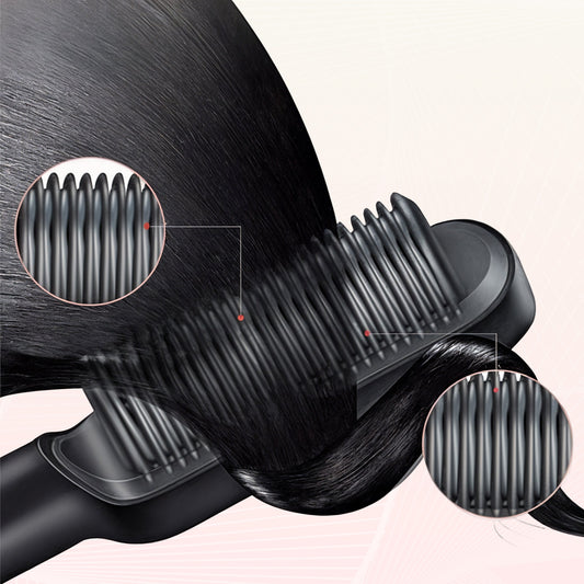 2 in 1 Professional Straightening Brush + Hair Comb