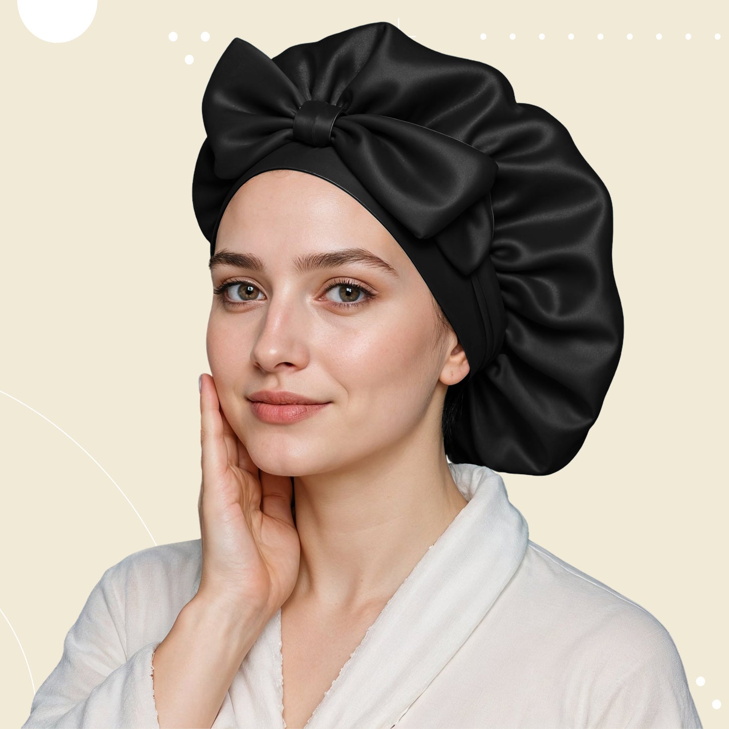 Luxury Silk Bonnet - Stays On All Night Guaranteed
