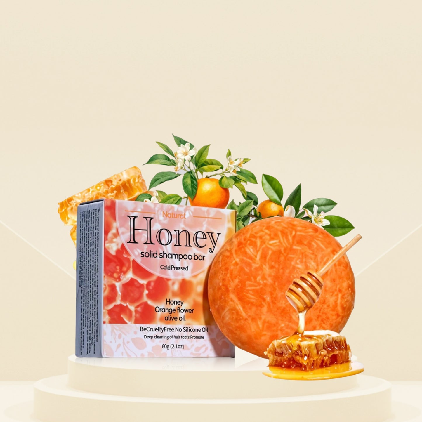 Natural Solid Shampoo Bar Formula - Fast and Dense Hair Growth