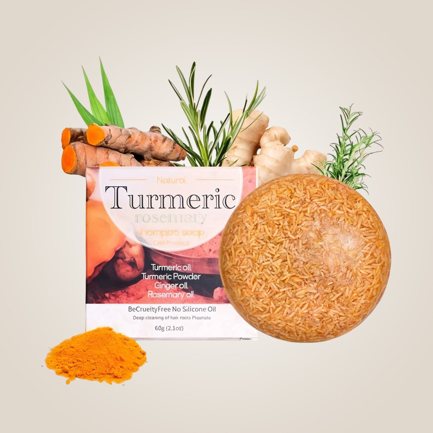 Natural Solid Shampoo Bar Formula - Fast and Dense Hair Growth